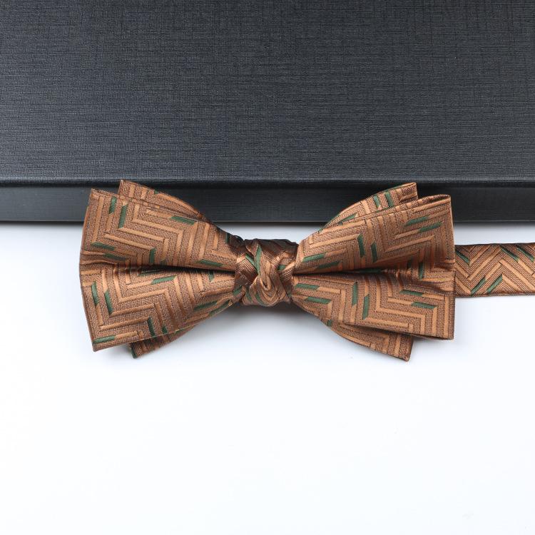 Деловой галстук-бабочка Мужская рубашка Костюм Джентльмен Узор Высококлассный Свадебный Ведущий Банкетный Бант