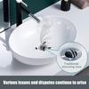 Стопор для умывальника Push-Type Design Bouncing Core Technology Stopper для предотвращения повреждения водой Home Cream Cover
