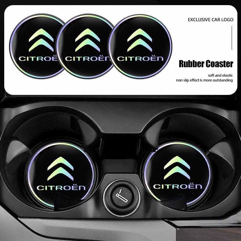 FFEC7 2Pcs Rubber Car Coaster Buffer Anti Noise Mat Cushion For Citroen Celysee C6 C3 C5 C1 C2 Aircross Picasso Cactus Berlingo Saxo