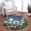 1pc home carpet dandelion design non slip office decor gift living room bedroom