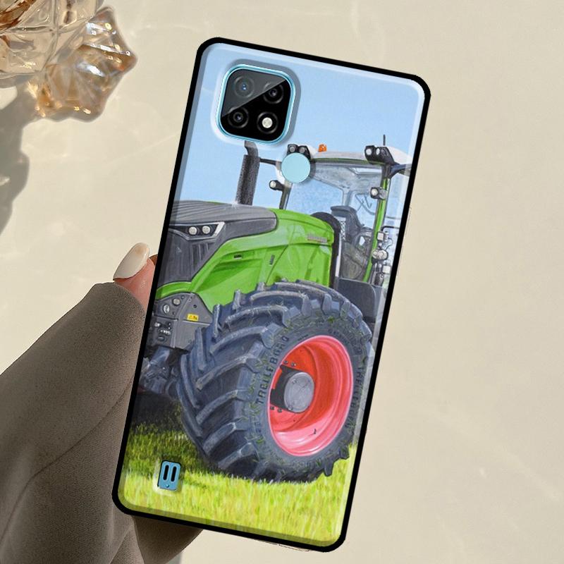 Чехол для телефона Realme 13 11 10 12 14 Pro Plus GT 5 6 6T GT7 Pro C67 C61 C53 C51 C21Y C25S C75 C55 с рисунком Сельскохозяйственный трактор