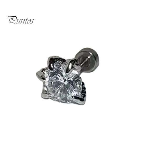 1 шт. серьги-гвоздики в форме драконьего когтя с кубическим цирконием, серьги-гвоздики из гальванического сплава, украшения для мочки уха для свиданий, повседневной носки, банкета, танцев