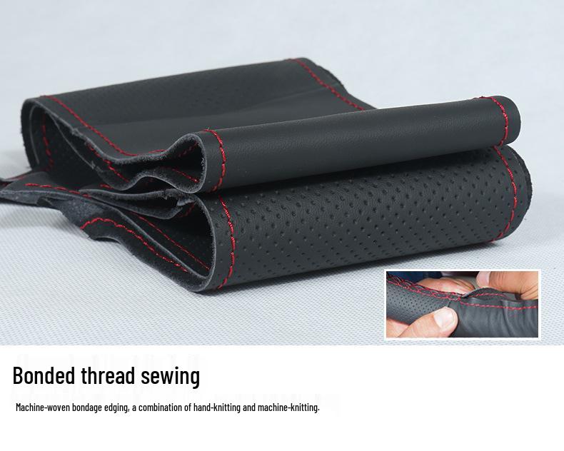 Чехол на руль Volvo S80L Натуральная кожа Замша Ручная работа Полное покрытие для модели 2009 года