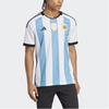 Adidas Футболка с коротким рукавом в полоску, сезон 23/24, Аргентина, цветные топы унисекс LB3597
