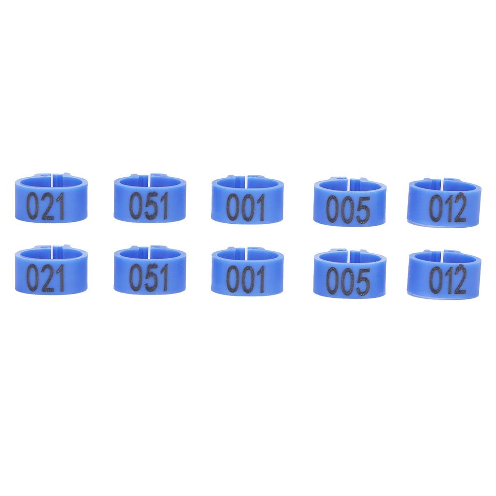 100 шт. Кольца для ног птиц 10 мм с номерами 001-100 Идентификационный клип для голубей Птицеводческий инвентарь