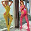 Style Neck Hanging Crotch Opening Lace Sexy Clothes Sexy Lingerie Women's Sexy Dress Lingerie Sexy Clothes Fishing Net Underwear