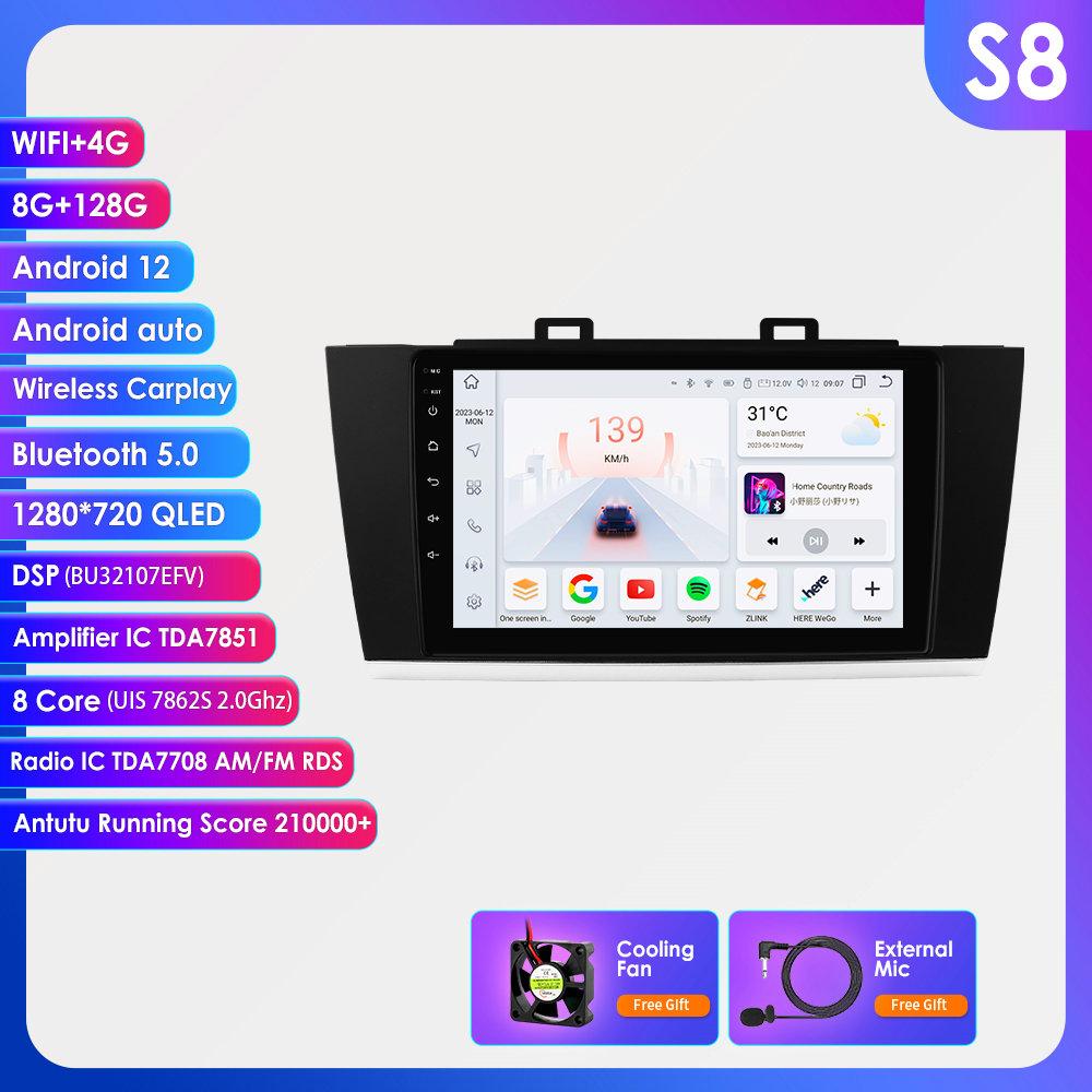 9" Hizpo Автомобильный Мультимедиа Android13 Автомобильное Радио CarPlay Для Subaru Legacy Outback 2015 - 2018 7862S Интеллектуальный Экран Навигации CarPro Дисплей