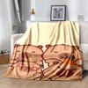 Kapibara Flannel Blanket Soft Warm All-Season Throw, Design for Camping, Car Travel, Hiking Sofa, Bed, Office Perfect Gift for Parties