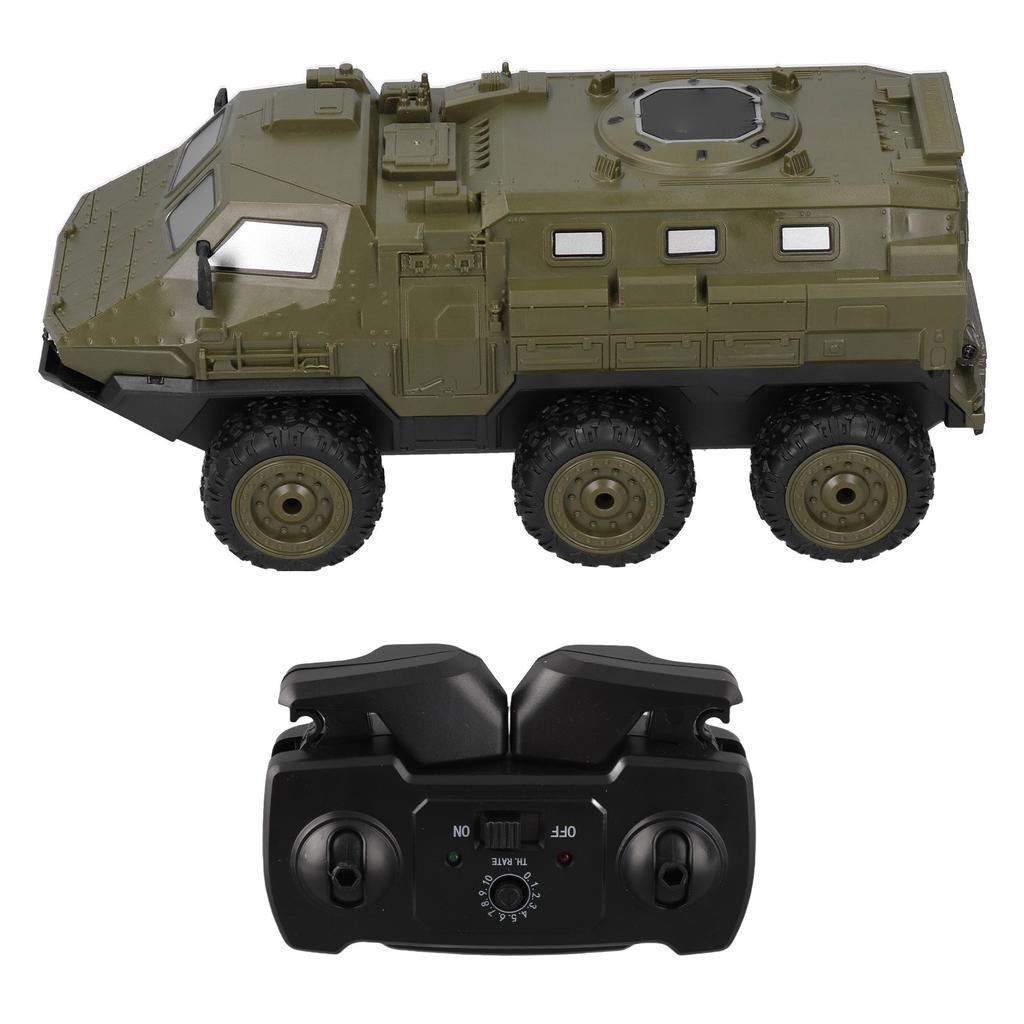 2.4GHz High Speed Remote Control Armored Car 6WD 1 16 Scale RC Truck Toy