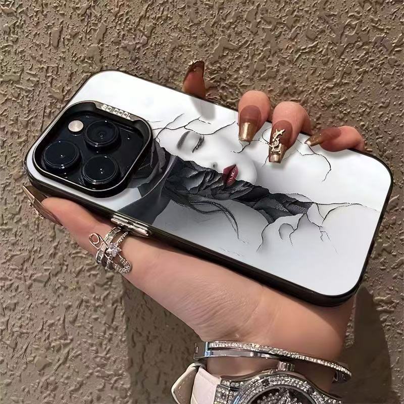 Новая женщина-роза подходит для чехла для мобильного телефона iphone17 Apple 16promax/15 противоударного 14pro13 Европа и Америка