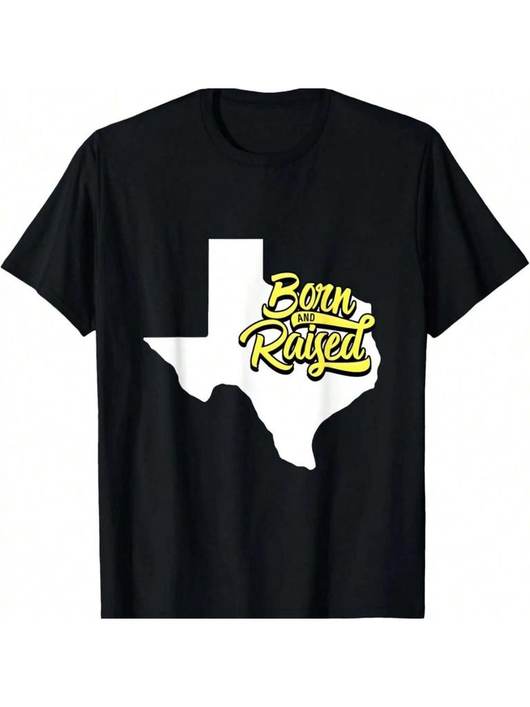 Born And Raised In Texas T-Shirt - Spor