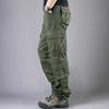 Мужские брюки-карго с несколькими карманами, однотонные свободные брюки больших размеров, повседневная цветная уличная одежда, длинные рабочие брюки, тренировочные брюки на открытом воздухе