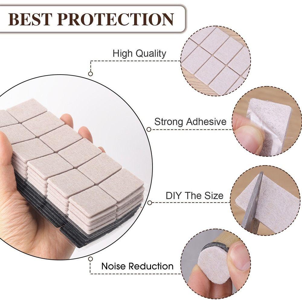 12Pcs/Sheet Table Leg Cover Bumper Pads Home Furniture Accessory Anti Scratch Mat