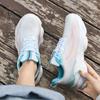 Ladies Sneakers Women's Mesh Flats Shoes Woman Lace Up Breathable Casual Female Shoe Comfort Candy Color Solid Ladies Plus Size