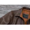 Chinese Size Genuine Cowhide Leather Men Leather Jacket Flight A2 Jackets Hand Edged Aviator Bomber Coat Men Leather Jacket Autumn