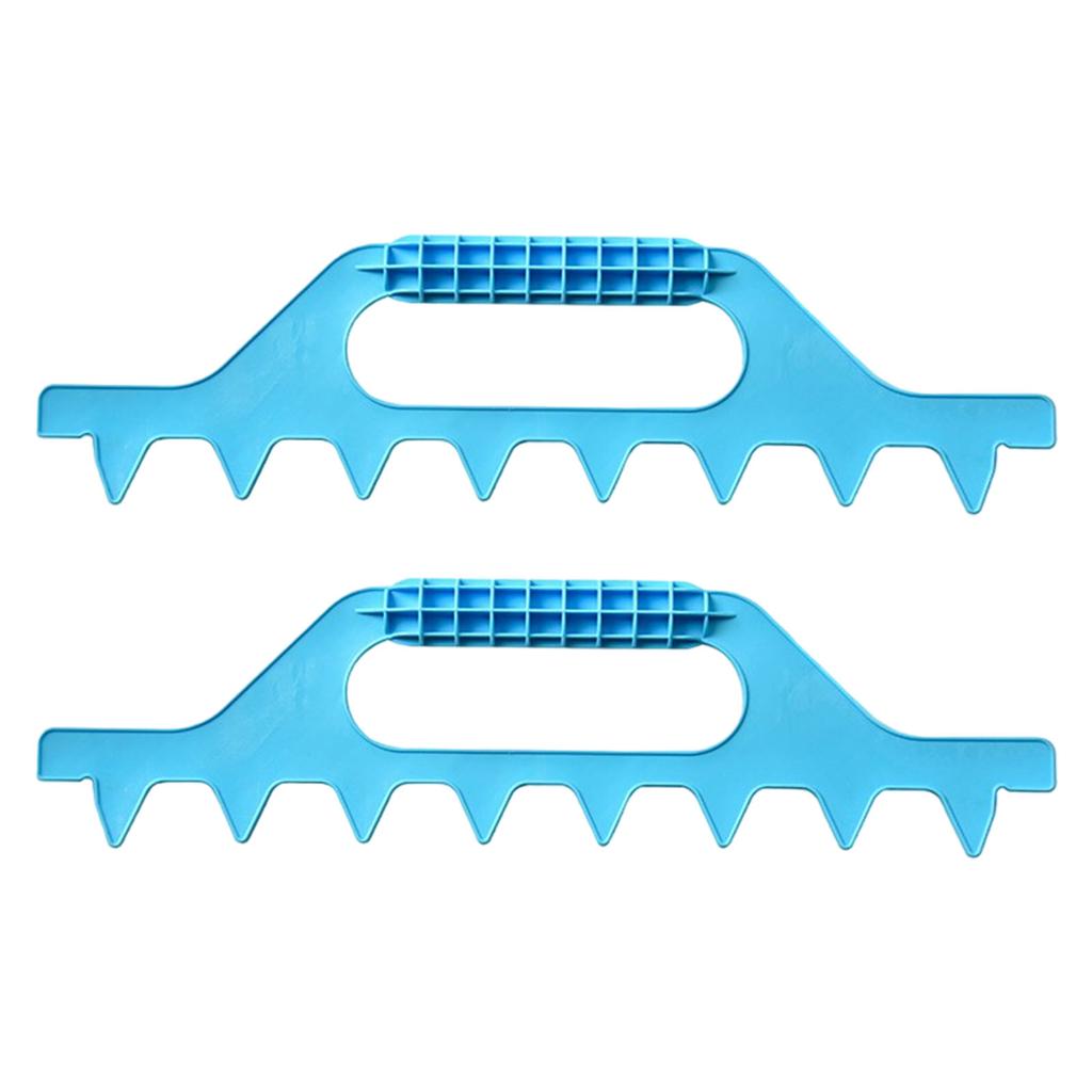 Набор из 2 пластиковых точных гребней для расстановки рамок улья с сотами для точных пчеловодческих операций с легкой конструкцией