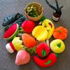 Cute Children's Small Vegetable Fruit Plush Pendant Mini Banana Carrot Doll Rag Doll Keychain