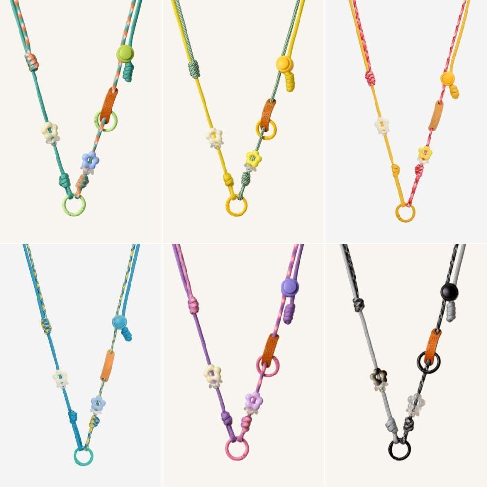 Anti-Loss Phone Lanyard Long Rope Hanging Neck Strap New Knit Phone Lanyard  Camera
