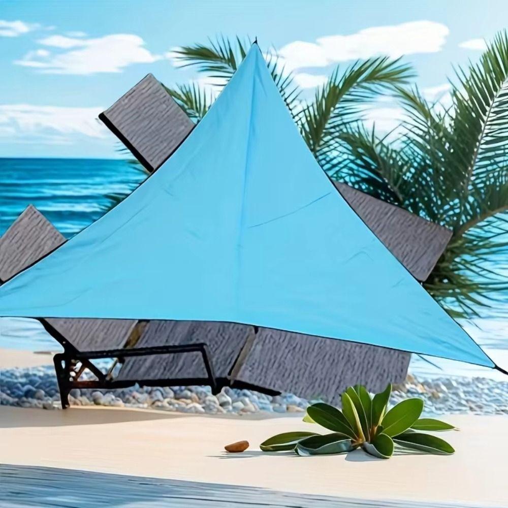 Triangle Triangle Sunshade With Ropes Shade Sail Adjustable Awning Shade Cloth  Pool Area