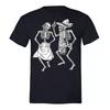 Два танцующих скелета Сахарный череп День мертвых Dia de Los Muertos Мексиканская футболка Унисекс футболка