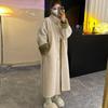 Женская толстовка с капюшоном из овечьей шерсти - Стиль зима 2025, С начесом, Утепленная, Свободный кардиган, Модная и теплая верхняя одежда для студентов.
