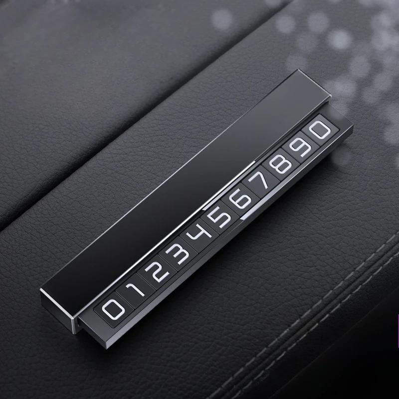 Автомобильная табличка с номером телефона, временная парковочная карта, наклейка для остановки на парковке, дисплей, автомобильные аксессуары