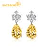 Classic Copper Alloy Zircon Earrings Ladies Jewelry Wedding Promise Party Gift