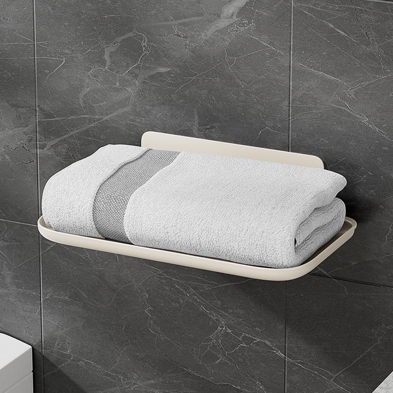Folding Wall-Mounted Storage Rack for Bathroom and Toilet