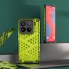 KEYSION Shockproof Armor Case for Xiaomi 15 5G Soft Silicone+PC Transparent Honeycomb Phone Back Cover for Xiaomi 15 Pro 5G