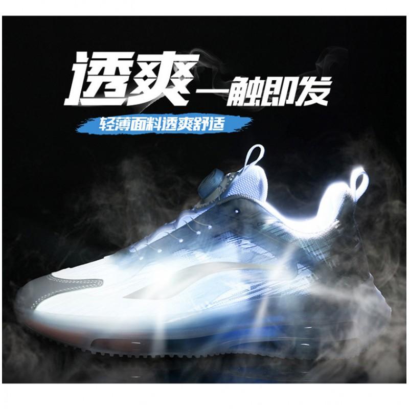 Youth style shoes Boys Running Shoes With Rotating Buckle Lightweight Cushioned Sole Kids Outdoor Sports Fall