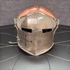 Two-color Barbuta Helmet Medieval 18g Knight Steel Helmet LARP Halloween Cosplay Costume Wearable