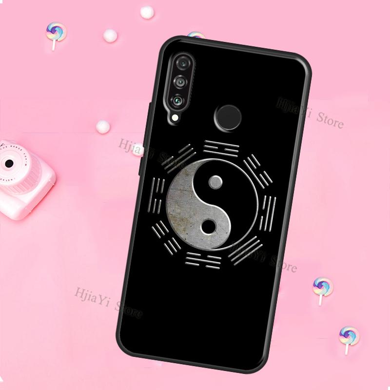 Чехол Yin Yang Черно-белый Для Huawei Honor Magic 5 Lite X8 X9 X8a X9a 50 70 P20 P30 P40 P50 P60 Pro P Smart 2019