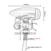 2 шт., универсальный мотоцикл, Янтарный светодиодный мини-пуля, указатели поворота, мигающие огни, лампа для Harley Cafe Racer Bobber