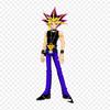 Cartoon Yugi Mutou Yami Yugi Iron On Patches For Clothing Applique Stickers On Clothes Heat-Sensitive Custom Patch