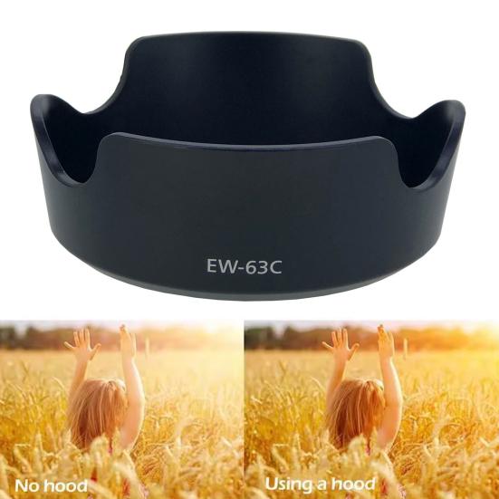 Lens Hood UV-Resistant To Install Camera Anti-Glare Easy Lens Petal Hood for Canon