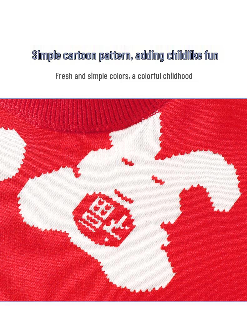 Children's Fleece-Lined Sweater 2023: Cozy, Thick Knit, Boneless Long-Sleeve for Boys & Girls