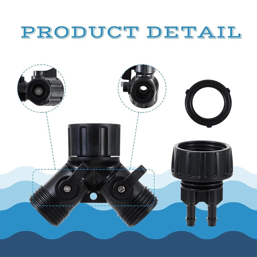 Адаптер для крана капельного орошения, 4-канальный разветвитель для садового шланга 1/4'', комплект автоматической системы полива, теплица для бонсайских растений