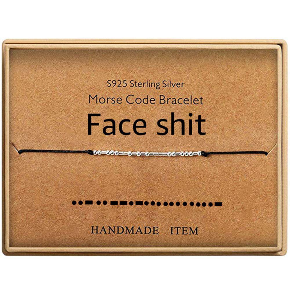 Подарки Цепочка из бусин Серебряный Браслет Морзе Дружба Манжета Браслет Fuck Off Я ЛЮБЛЮ ТЕБЯ ЛДН Охана