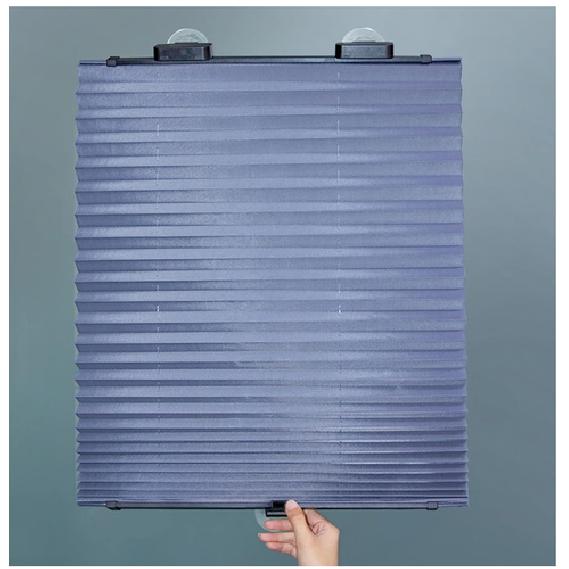 28''x65'' Плиссированная штора Жалюзи для окна Солнцезащитная УФ Полузатемняющая штора Рулонная штора Окно автомобиля