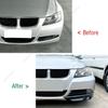 Car Front Bumper Lip Splitter Diffuser Body Kit Spoiler For BMW 3 Series 318i 320i 330i E90 E91 Pre-facelift 2005-2008 ABS Black