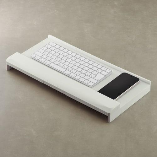 LIHIT LAB Keyboard Stand A-252 - Create a Workspace Under Your Keyboard! (A252-24 Black)