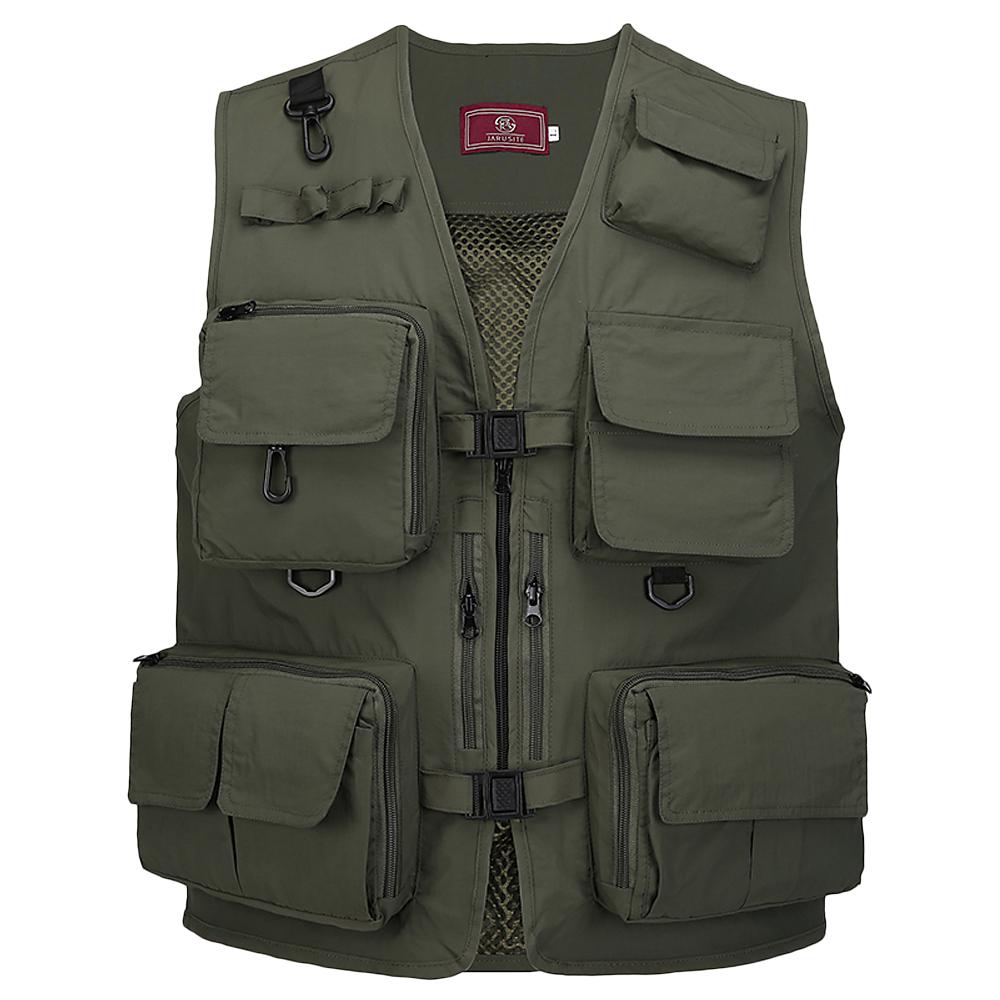 Fishing Photography Vest Summer Multi Pockets Mesh Jackets Quick Dry Waistcoat