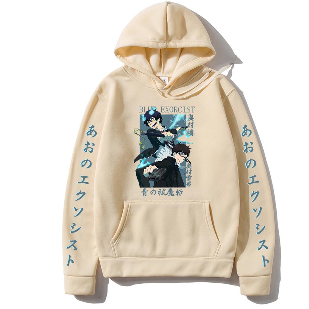 Модная синяя спортивная толстовка с длинным рукавом в стиле Харадзюку «Экзорцист» в стиле Харадзюку, Окумура Рин Окумура Юкио Брат, мужская и женская
