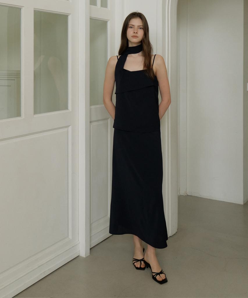 Riorg Gir Dart Long Skirt Navy