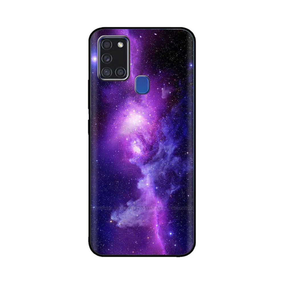 For Samsung A21S Case Silicone Back Protector Phone Soft TPU bumper Case on For Samsung Galaxy A21s GalaxyA21s A 21s a217 Cover