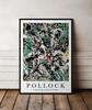 Plakat Jackson Pollock abstrakcja green