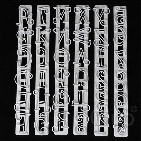 6шт помадка украшения резак торт номер письмо инструмент плесень Sugarcraft