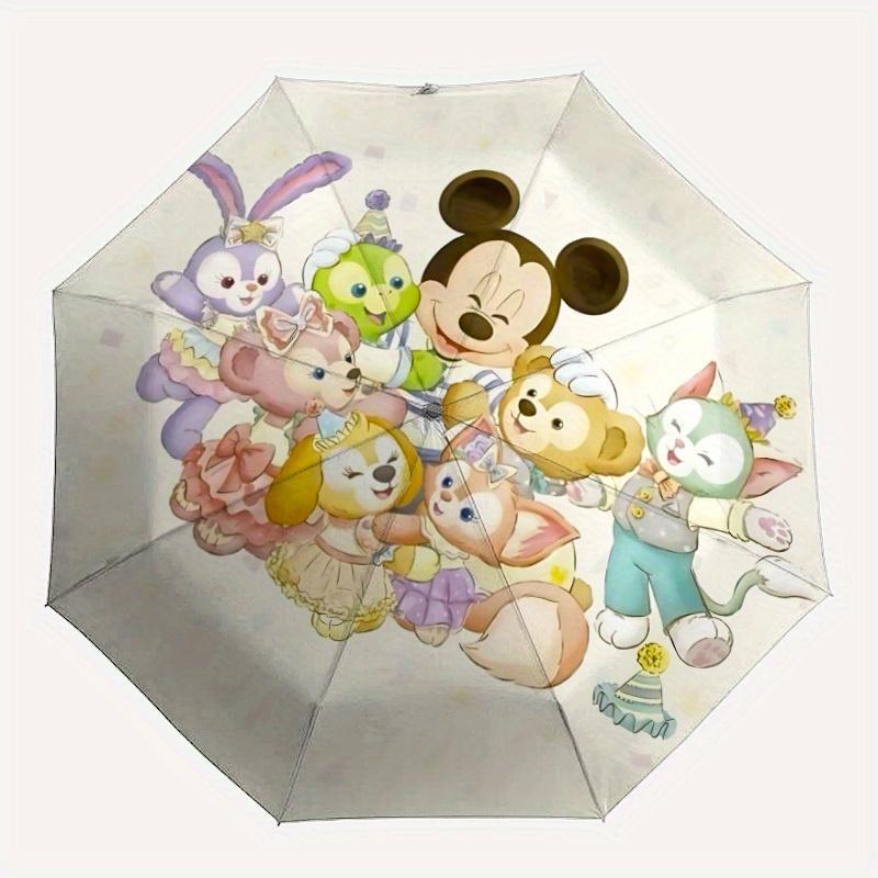 1pc Disney Characters Automatic Folding Umbrella, Compact Portable Travel Umbrella, Perfect Gift for Friends yy250806001