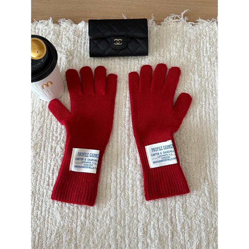 Новые корейские шерстяные вязаные перчатки с сенсорным экраном для женской одежды, утолщенные, для тепла на улице для женщин