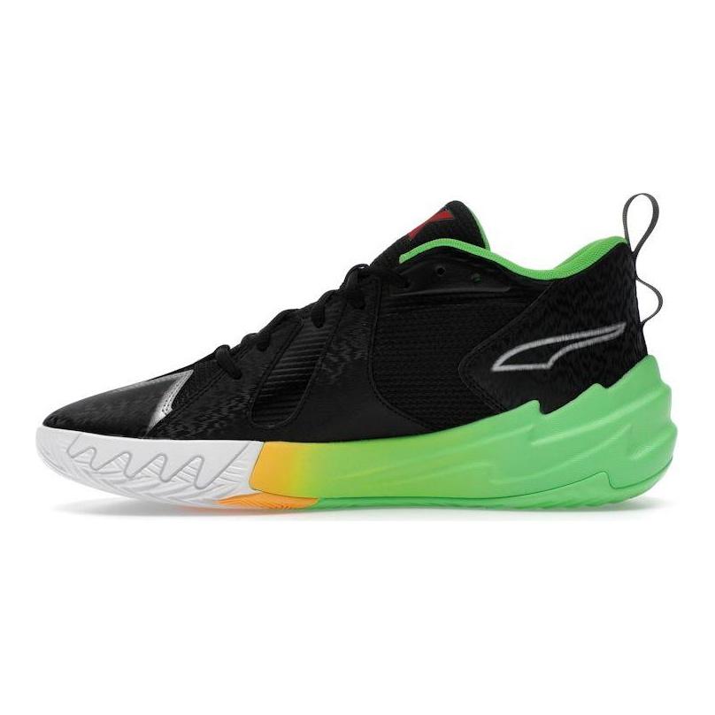 Кроссовки мужские NBA 2K x Puma Scoot Zeros Shot Meter Черный Флуоресцентно-зеленый 309841-01